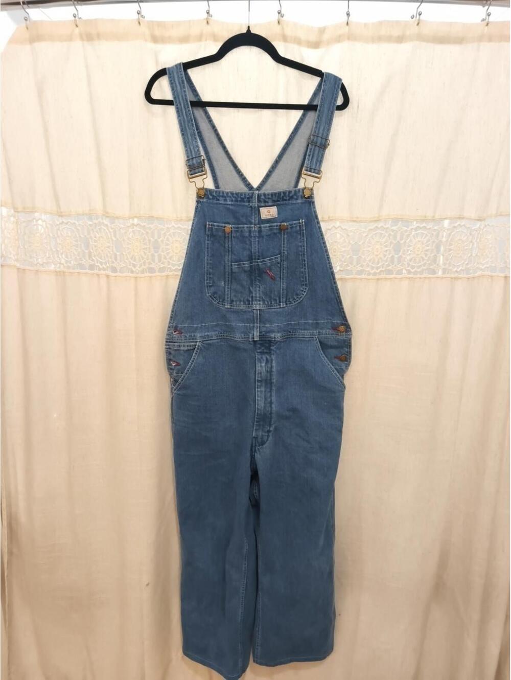 HISEA Men Bib and Brace Dungaree Overalls Heavy Duty Workwear Coveralls 34X30